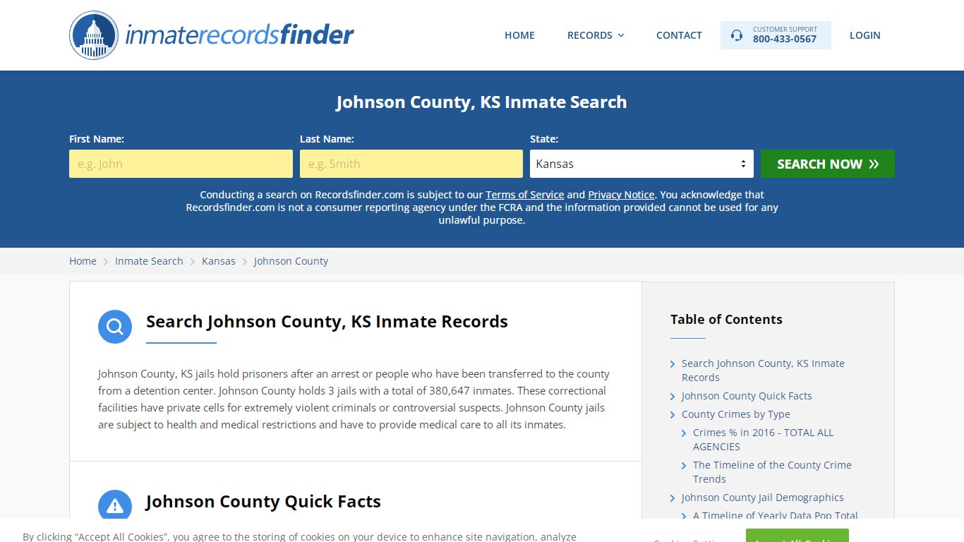 Johnson County, KS Inmate Lookup & Jail Records Online